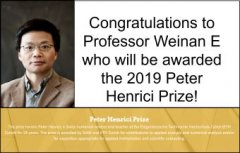 鄂维南院士荣获2019年Pet